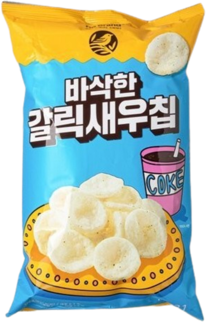 노브랜드 바삭한 갈릭 새우칩 스낵 (무료배송), 155g, 1개