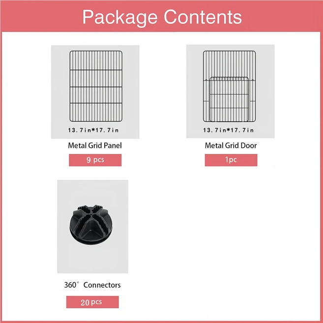 고양이 개 토끼 기니피그 햄스터 소형 애완동물 둥지 소형 동물 케이지 애완동물 울타리 개 울타리를 위한, 08 XMC004-10pcs