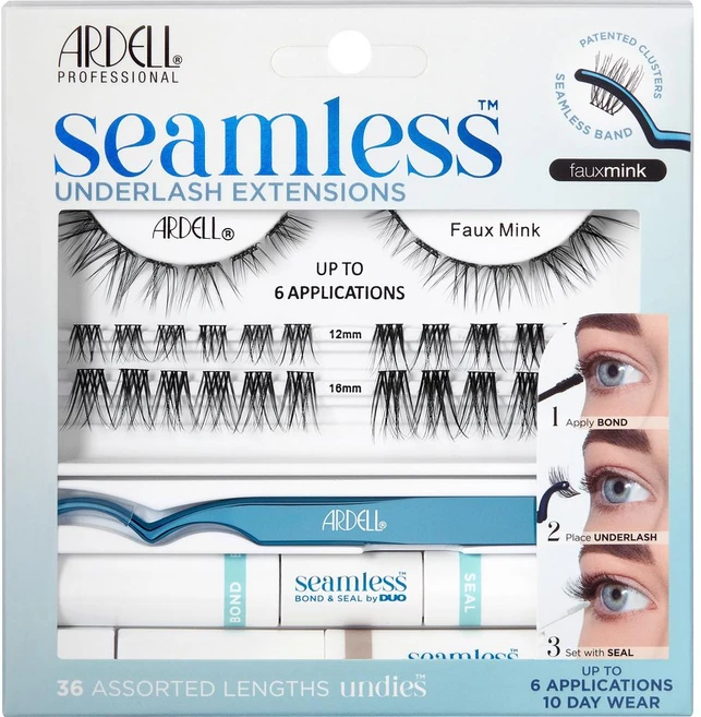 아델 심리스 언더웨어 폭스밍크 세트 ARDELL Seamless Undies Fauxmink Artificial Eyelash Set, 1개, x - 쿠팡