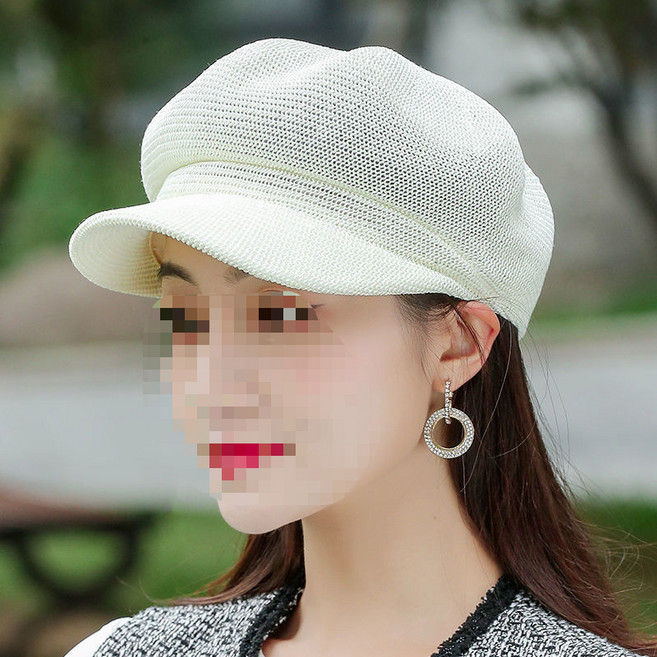 천하오 여성 여름 베레모 망사 모자 L708