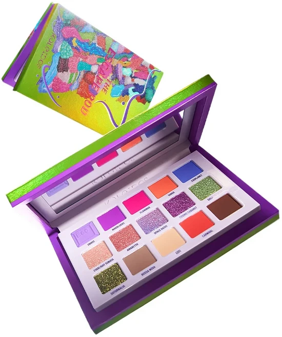 쿠쿠스토어 칼레이도스 아이섀도우 팔레트 프로페셔널 15색 매트 쉬머 메이크업 고발색 롱래스팅, 01 Kaleidos 15 color