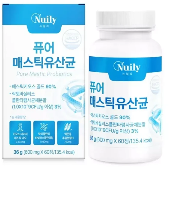 로지프로 퓨어 매스틱유산균 2개월분 유산균정 위건강영양제, 1개, 60정