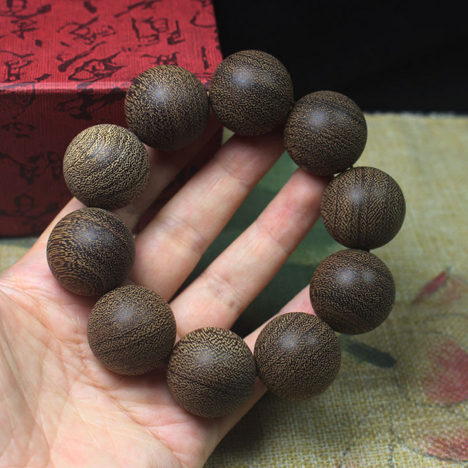 沉香木圓滿款20mm手串 國風算盤珠手鍊
