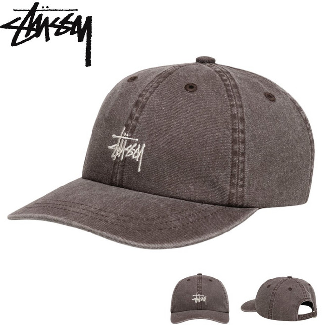 스투시 모자 로우 프로 베이직 워시드 스트랩백 볼캡