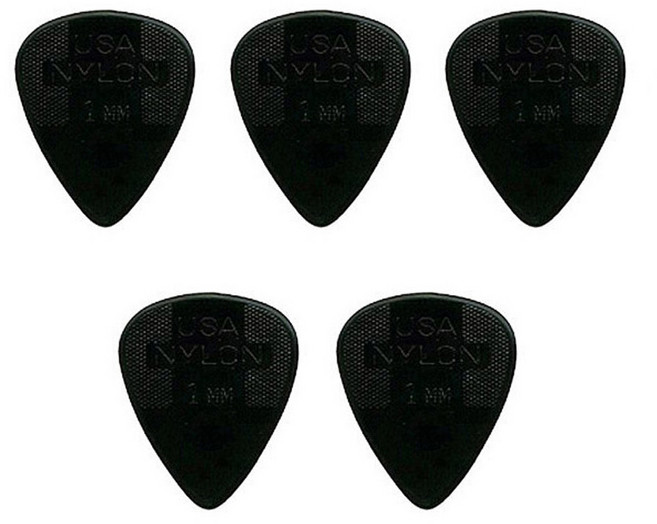 던롭 나일론 기타피크 1.0mm 5개, 1세트