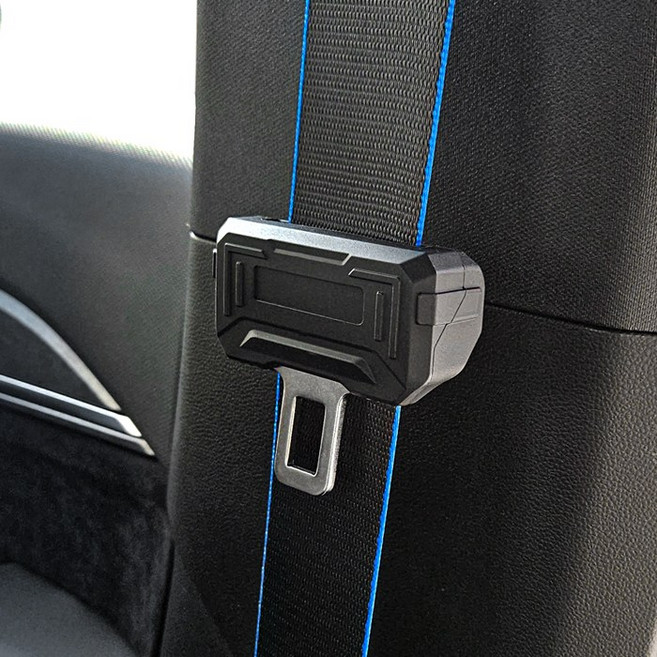 카프트 그랑 콜레오스 호환 안전벨트 클립 커버 기스방지 용품, 1개, 블랙