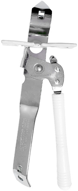 라쿠친 캔 오프너 안전 돌려따는 캔따개 통조림, 1개, 화이트