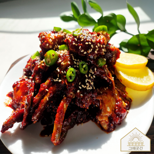 [그해곳간]연평도 양념게장 밥도둑 꽃게장, 500g, 1개