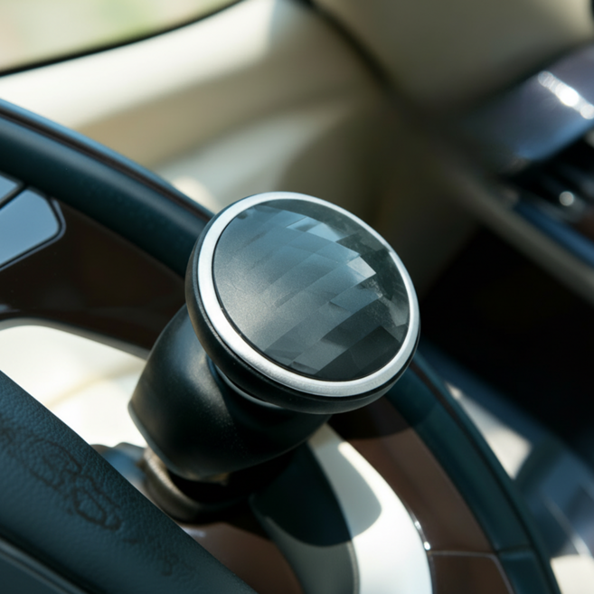 나오픽 차량 실리콘 핸들 파워봉, 블랙