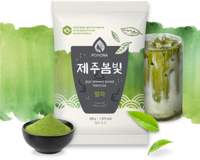 포모나 제주봄빛 말차 파우더, 500g, 1개입, 6개