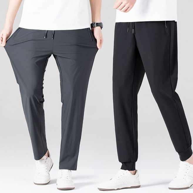 메가쿨링 밴딩팬츠 (2color/2type) / 여름 냉감 밴딩 일자 조거바지