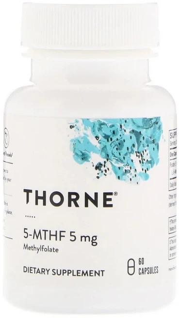 Thorne Research 쏜리서치 5-MTHF 활성엽산 5mg 60 캡슐 엽산 메틸엽산 류신 함유 글루텐 무함유 - 쿠팡