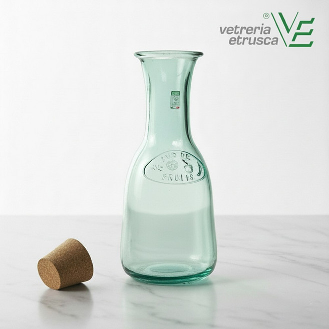 [VE]베트레리아 이투르스카 주스 드 후르츠 카라페_1000ml /유리병/디켄터/물병/칵테일병/와인병/음료수병, 라이트그린, 1개, 1000ml, 1L