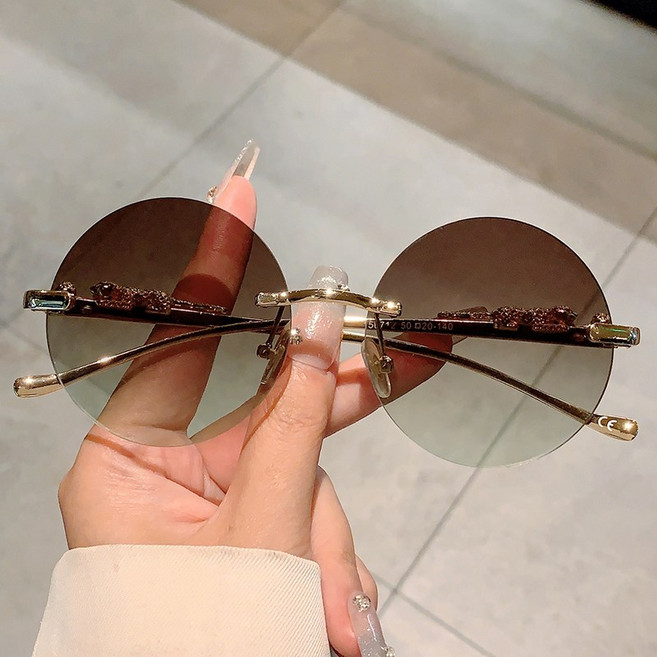 Asure 여자 선글라스 동글이 썬그라스 라이트 선글라스