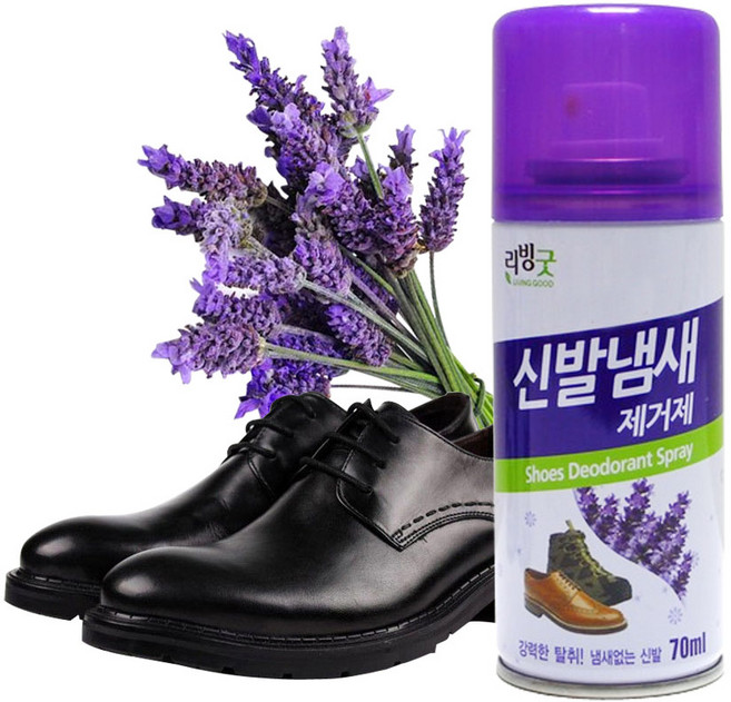 리빙굿 신발냄새제거제 본품, 70ml, 8개