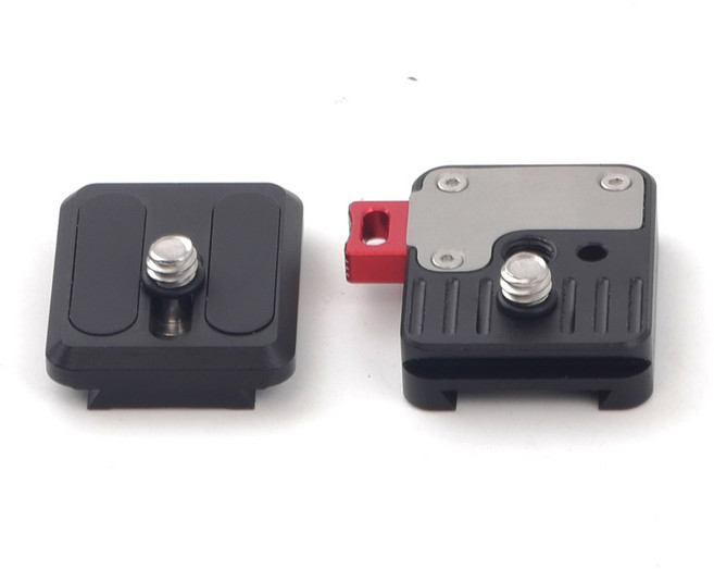 범용 카메라 짐벌 Arca 스위스 퀵릴리즈 슬라이더 플레이트 클램프 키트 1/4 인치 RRS 삼각대 소니 캐논 니