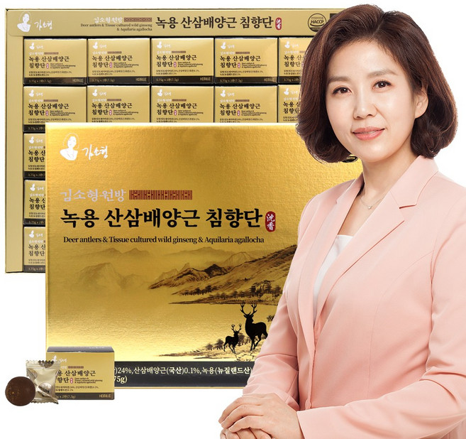 김소형원방 녹용 산삼 배양근 침향단 + 쇼핑백, 3.75g, 100개