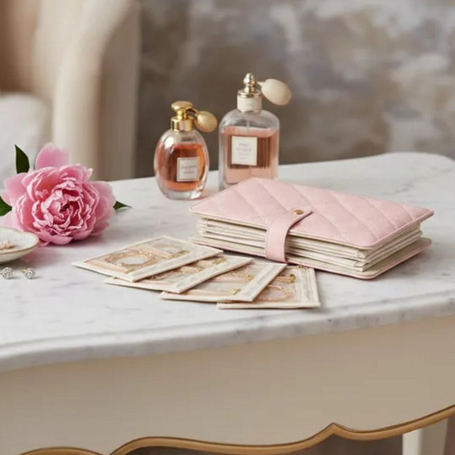 코즐리 휴대용 주얼리 악세사리 파우치, 1개, 연핑크