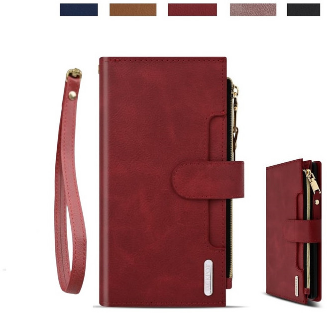 갤럭시A16 케이스 SM-A165N 가죽 원트리원 슬림 지퍼 지갑형 카드 지폐 수납 포켓 지갑 (손목 팔목 스트랩 포함) 커버