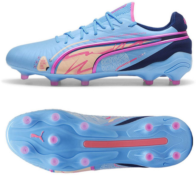 푸마 남성 축구화 킹 얼티메이트 FG/AG 하늘색 스카이 블루