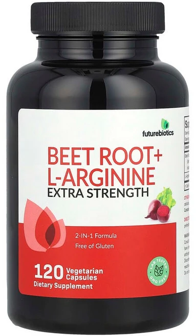 Futurebiotics 비트 뿌리 + L-아르기닌 베지 캡슐 120정 Futurebiotics (퓨처바이오틱스), Futurebiotics, 비트 뿌리 + L-아르기닌,, 1개 - 쿠팡