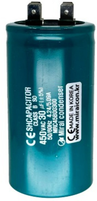 450V 450VAC 30uF AC 콘덴서 커패시터 전동기 모터 기동 런닝 캐패시터, 1개