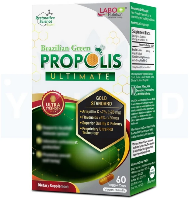 [정품보장]라보뉴트리션 프로폴리스 얼티메이트 LABO Nutrition 60정 X 1병, 1개 - 쿠팡