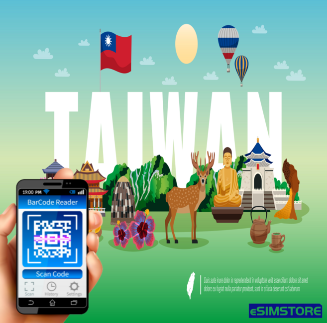 대만 이심 LTE 종량제 데이터 무제한 타이페이 가오슝 타이루거 eSIM, 아이폰XR/갤럭시S23/폴드4/플립4 이상만 가능, 3일, 총3GB+128Kbps무제한, 1개