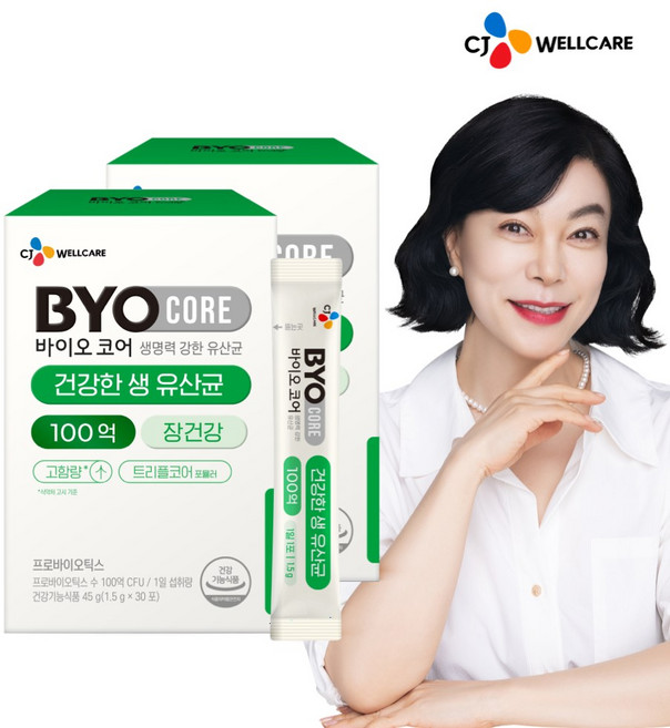 BYO 코어 건강한 생유산균 100억 30개입, 45g, 2개