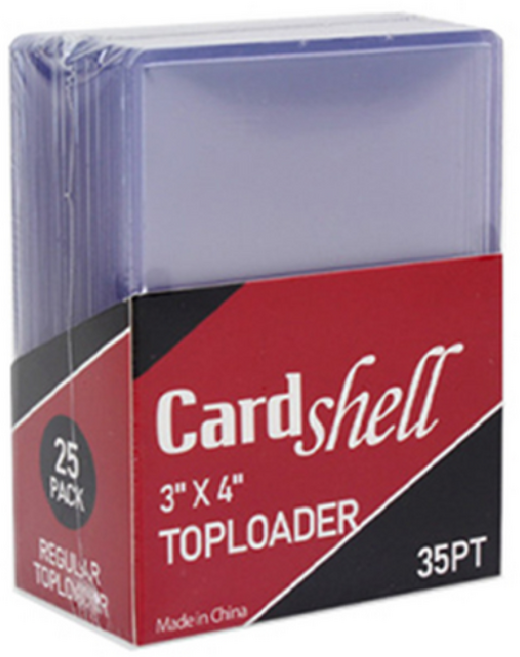 [카드로더/공식] 카드쉘 플라스틱 카드 탑로더 / Cardshell card top loader (size 3 x 4inch), 투명, 1개