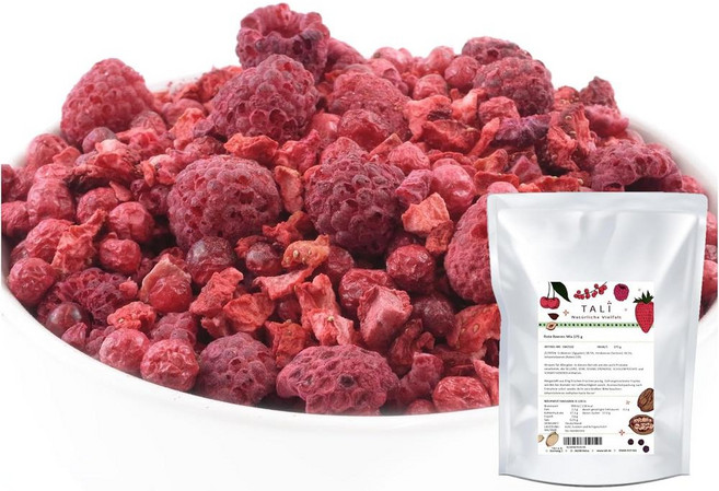 독일 탈리 Tali Dried Red Berries Mix 동결건조 과일 딸기 라즈베리 커런트 레드 베리 믹스, 1개, 175g