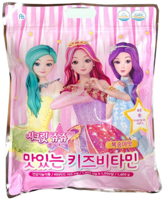 아텍스 시크릿쥬쥬 키즈 비타민, 250정, 1개