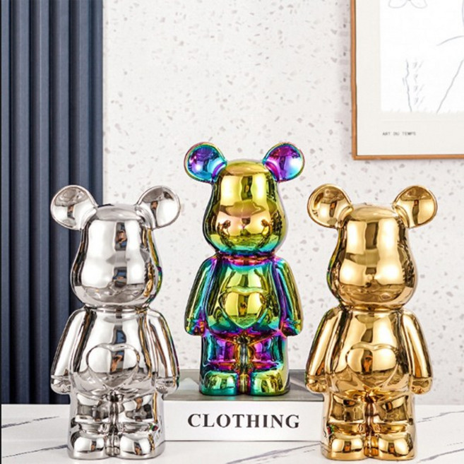 FOOI 인테리어금고 스탠딩 하트곰 저금통, 화이트