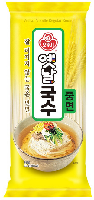 오뚜기옛날 국수 중면, 500g, 2개