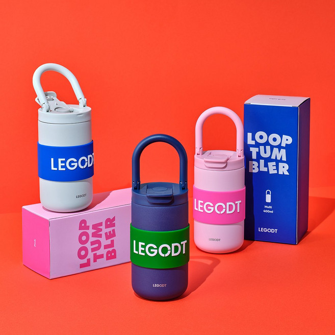 레고트 루프 텀블러 멀티 400ml (3 colors) 129720, 네이비, 1개