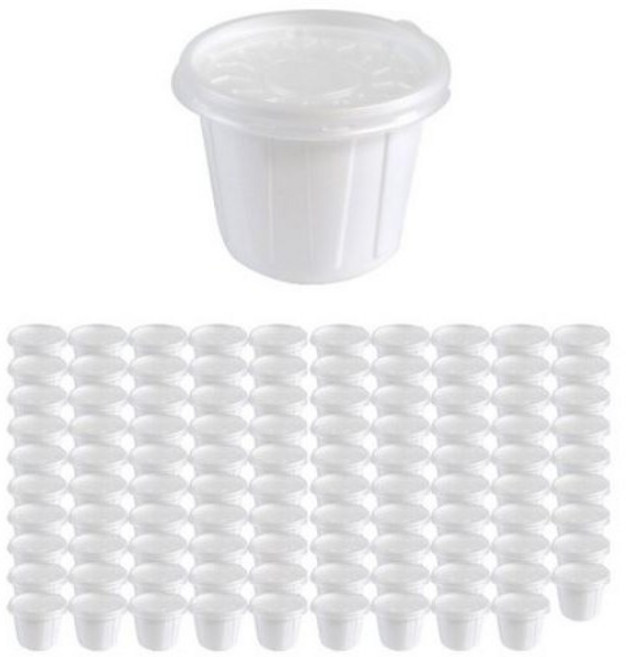 포장대장 일회용 소스용기 + 뚜껑 세트 소 75mm, 1개입, 100세트