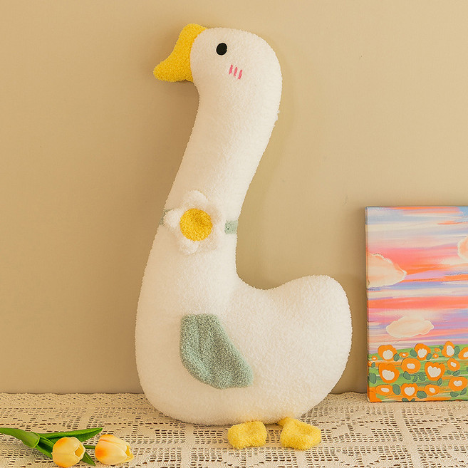 러빙룸 대형 바디필로우 인형 안고자는 오리 수면인형, 초록 오리