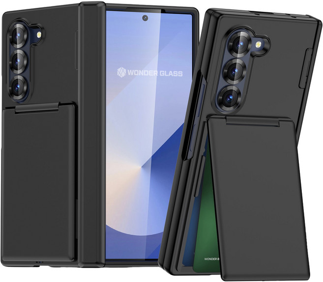 원더글라스 갤럭시 Z폴드5 / Z폴드6 / Z폴드7 힌지보호 플렉시온 카드 수납 스탠드 매트 초슬림 핸드폰 케이스