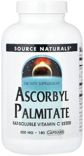 소스내추럴스 아스코빌팔미테이트 Ascorbyl Palmitate 캡슐 180정, 1 - 쿠팡