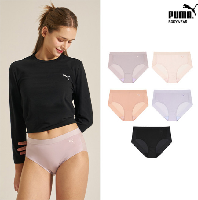 한정특가 [푸마] 여성 데일리 앤 컴포트 삼각팬티 5종 세트