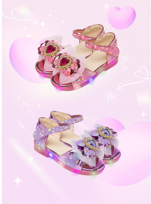 라스텔라 핑샌들(LED) 여아글리터 공주신발 반짝이샌들 140-190