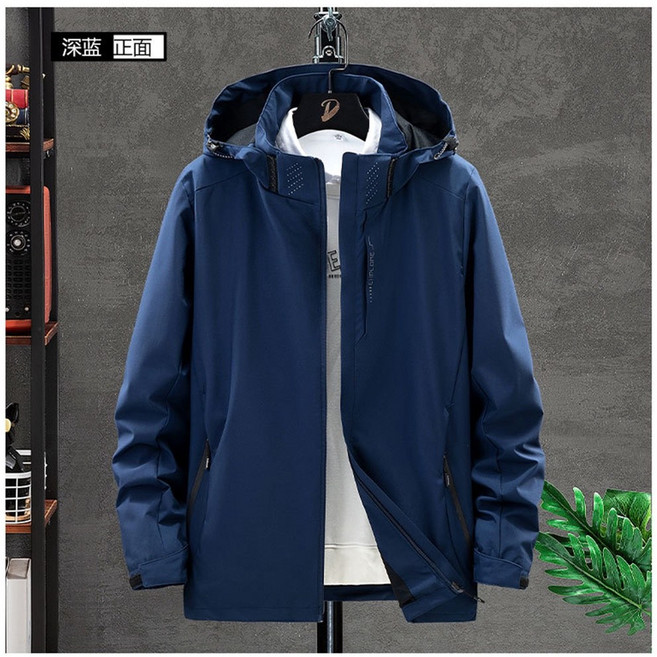 連帽防風防水衝鋒衣 男生外套