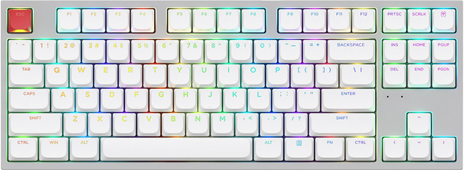 [ABKO 공식 판매점] 3모드 로우 프로파일 기계식 키보드 ABKO AK87 SLIM PRO 텐키리스 (햇살 검은콩)스위치, 제조사축, AK87 SLIM PRO 검은콩, 화이트 + 그레이