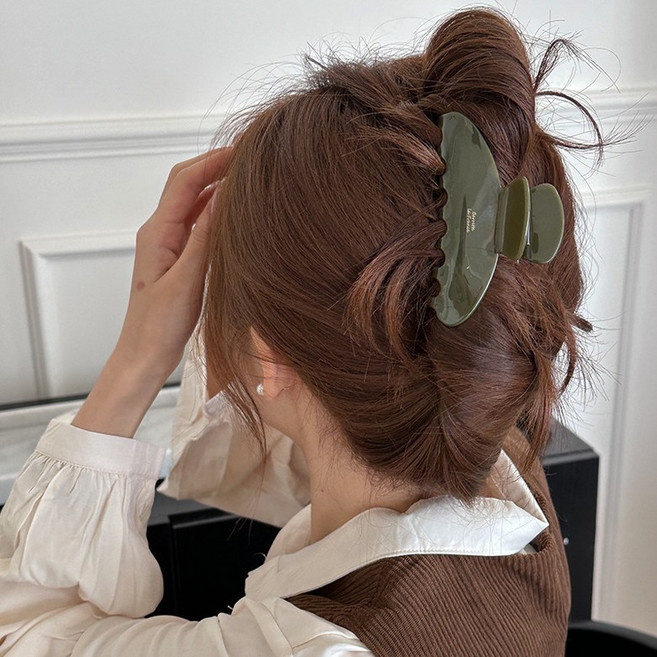 헤어퀸 BZ-616S 고급 프랑스 집게핀 가벼운 올림머리 반묶음 헤어핀