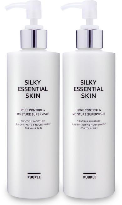 스킨과 에센스가 하나로! 참존nc1 퓨플 실키에센셜 스킨 / 에센스에 가까운 스킨 / 수분스킨 스킨토너 여성화장품 에센스스킨 모공스킨 / 끈적이지않아요, 2개, 310ml