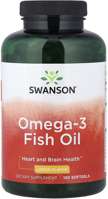 특별한효과 Swanson 오메가3 피쉬 오일 레몬 향 소프트젤 150정 곧일시품절됩니다, 1개