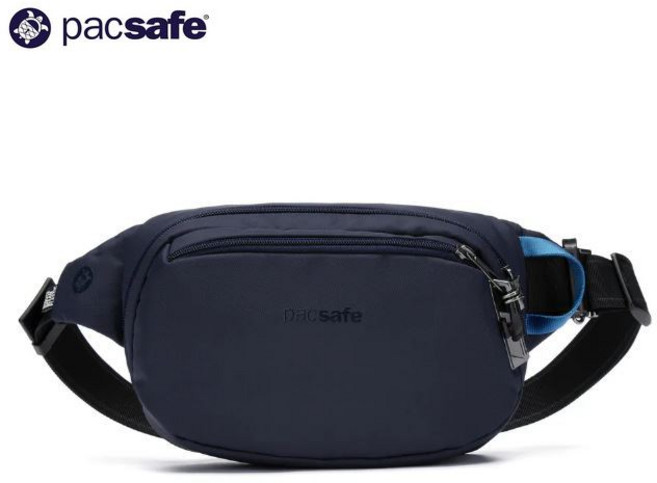 Pacsafe 運動腰包, 藍, 1個