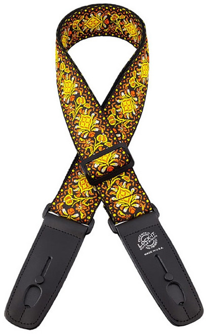 락잇 RETRO VINTAGE 스트랩락 기타 멜빵 스트랩 LIS-064-LC (LEMON CHILL), LEMON CHILL, 1개