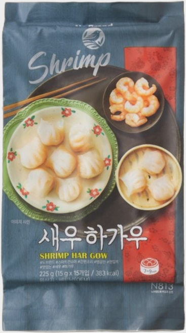 노브랜드 새우하카우 225 g x 4팩, 225g, 4개