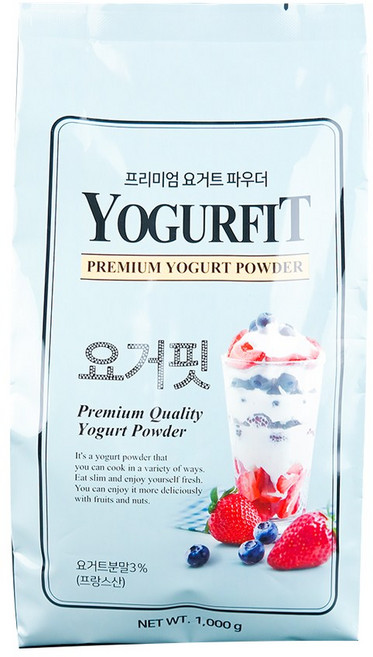 요거핏 프리미엄 요거트 파우더 플레인 요거트 스무디 1000g, 1개, 1개입